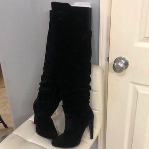 Just fab black suede boots